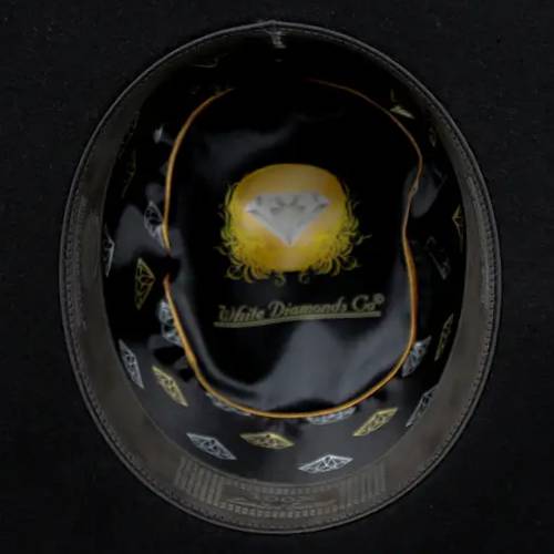 Sombrero vaquero de fieltro de lana negro (100 unidades), ala de 10 cm y corona de rodeo de 12,7 cm, auténticamente hecho a mano.