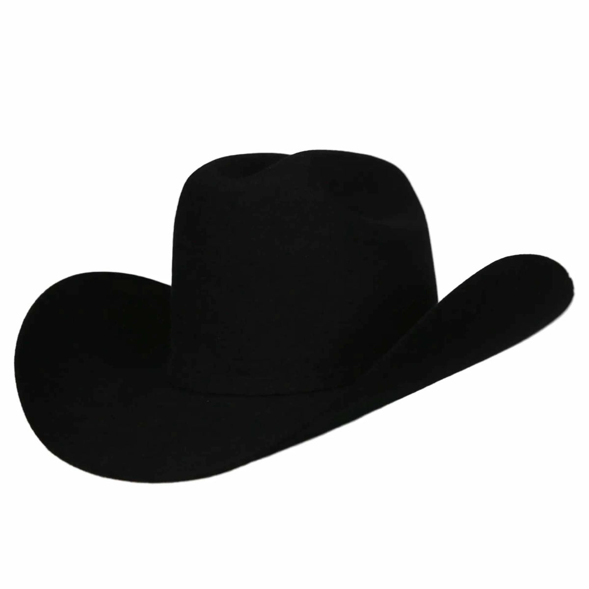 Weißer Diamant Schwarz 10x Biber Filz Cowboyhut 4" Krempe 5" Krone Handarbeit