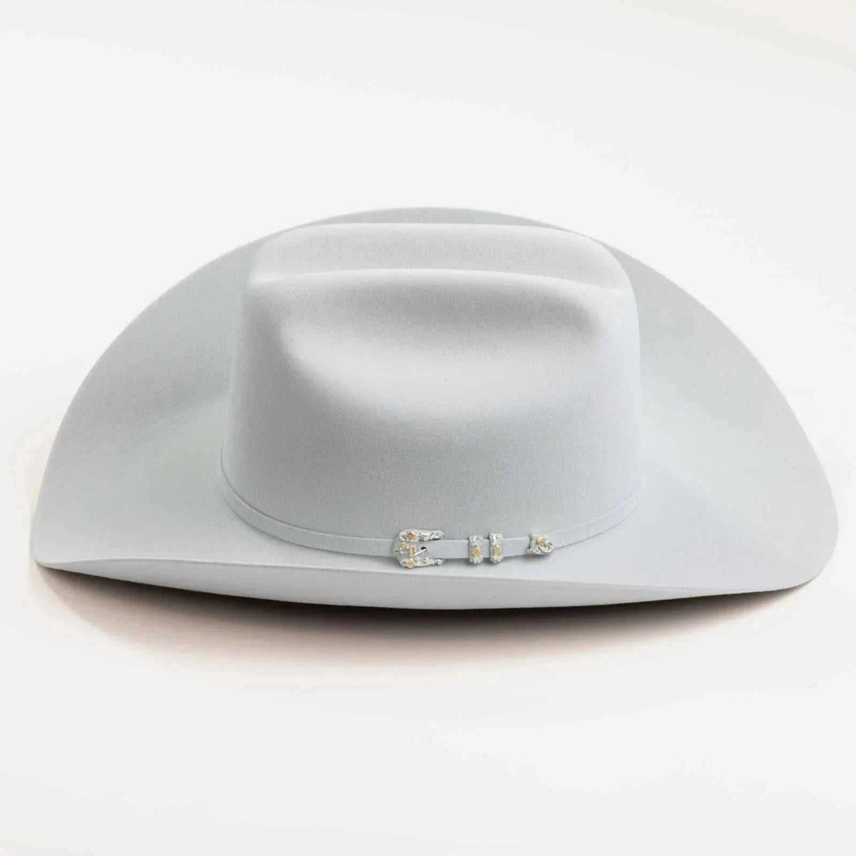 10x Larry Mahan Jerarca platinum fur felt cowboy hat with cattleman crease