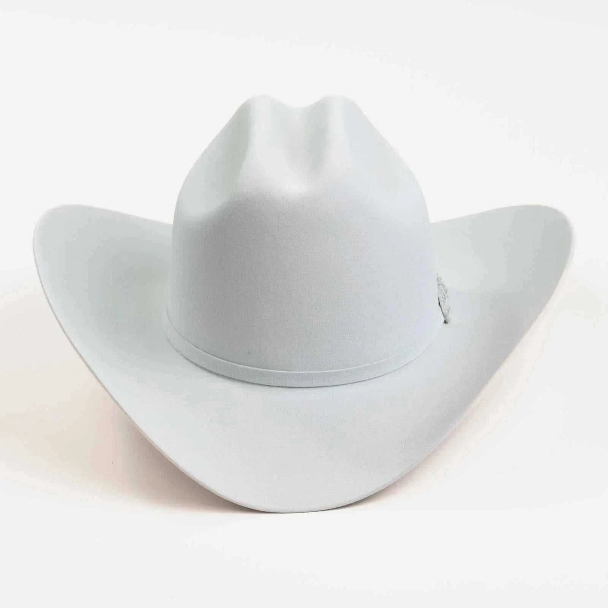 10x Larry Mahan Jerarca Platinum fur felt cowboy hat with cattleman crease