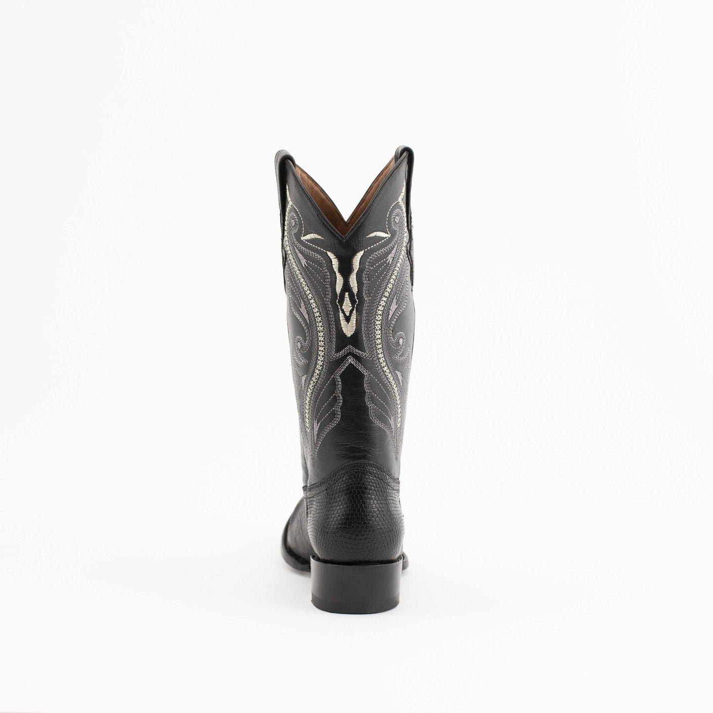 Men's Ferrini Taylor Teju Lizard Boots Handcrafted Black - yeehawcowboy