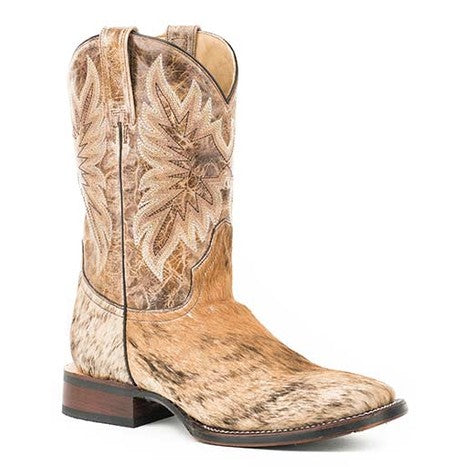 Men's Stetson Duke Boots Square Toe Handcrafted Tan