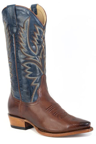 Women's Stetson Annie Leather Boots Snip Toe Handcrafted Brown