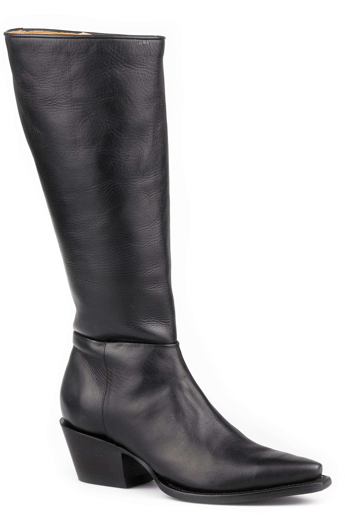 Women's Stetson Syd Leather Boots Handcrafted Snip Toe Black