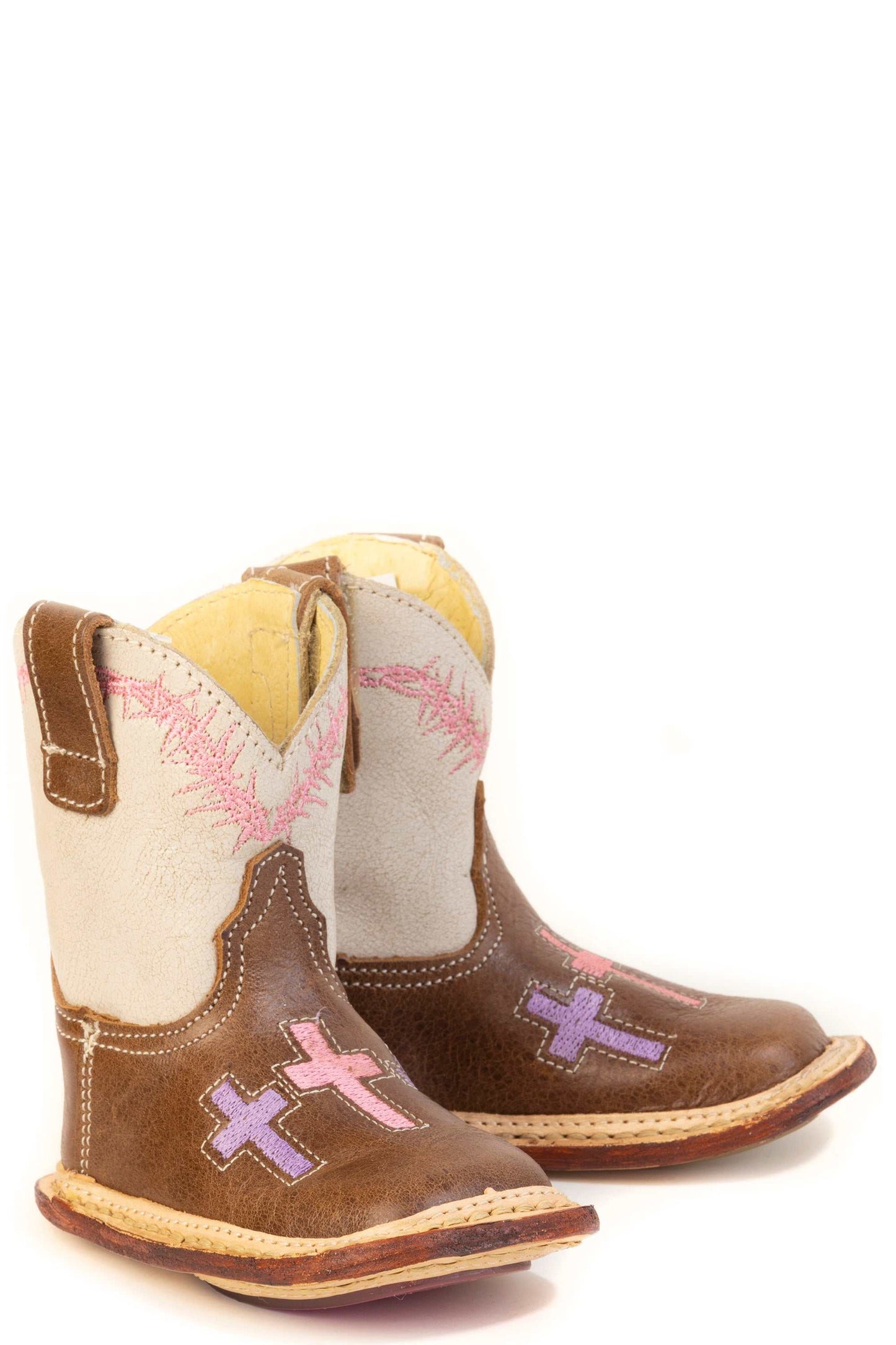 Baby Tin Haul Holy Soles Boots With Let Their Be Light Sole Handmade Brown