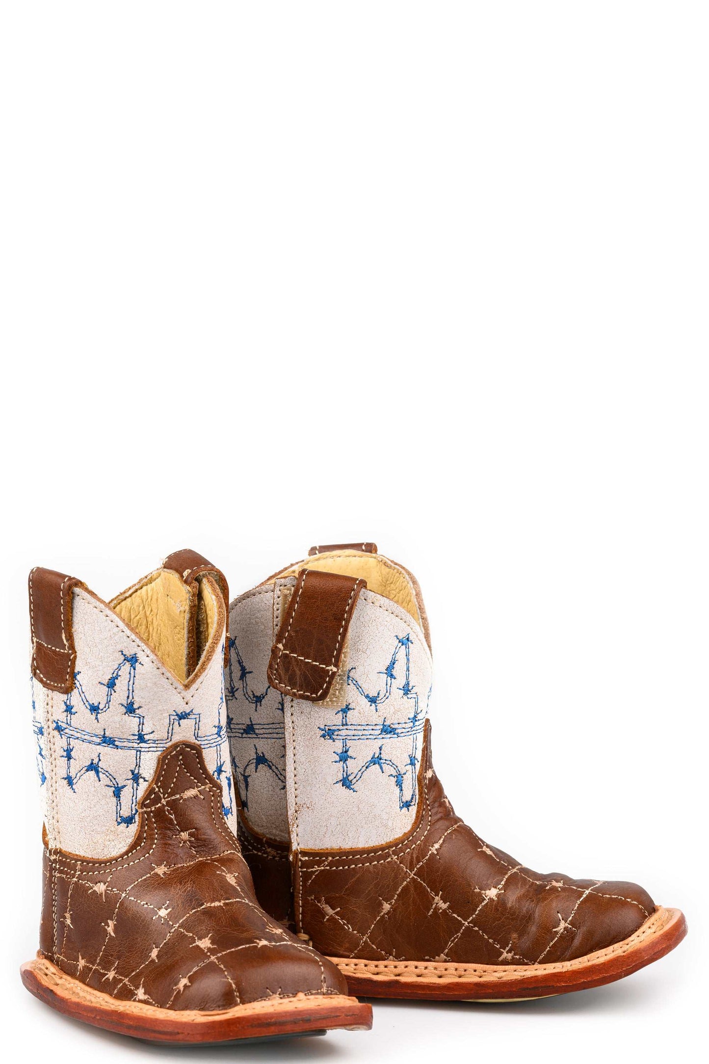 Baby Tin Haul Mini Wire Boots With Steer Clear Sole Handmade Brown