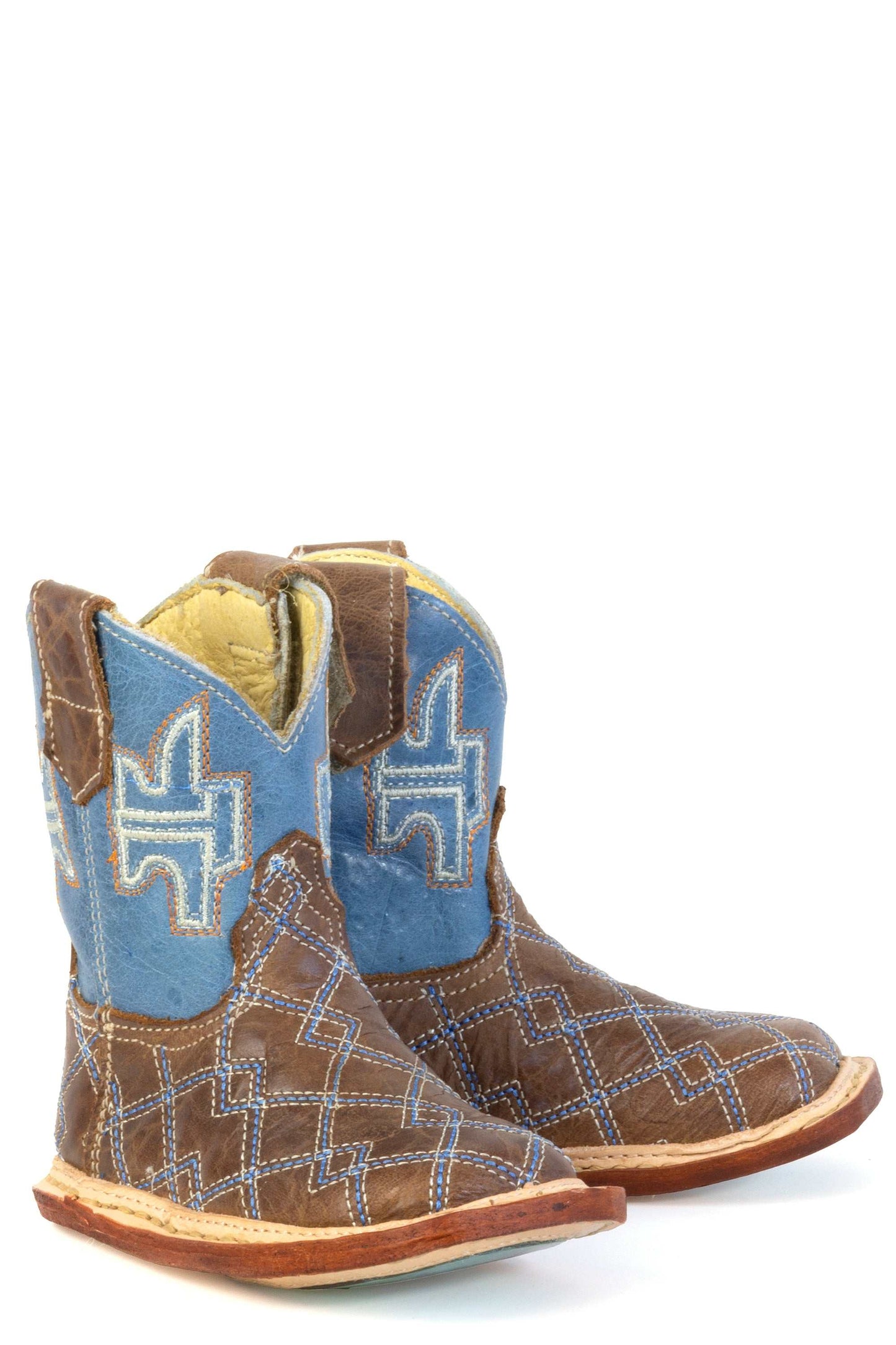 Baby Tin Haul Cowbaby DNA Boots With More Cowboys Sole Handmade Brown