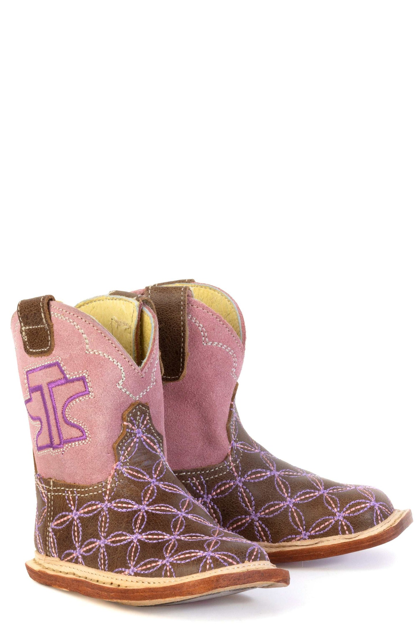 Baby Tin Haul Twister Boots With Pony Sole Handmade Brown
