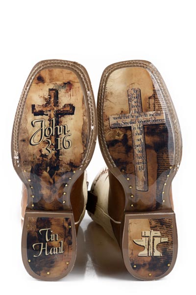 Herren Tin Haul Show of Faith Stiefel mit Fellowship-Sohle, handgefertigt, Braun