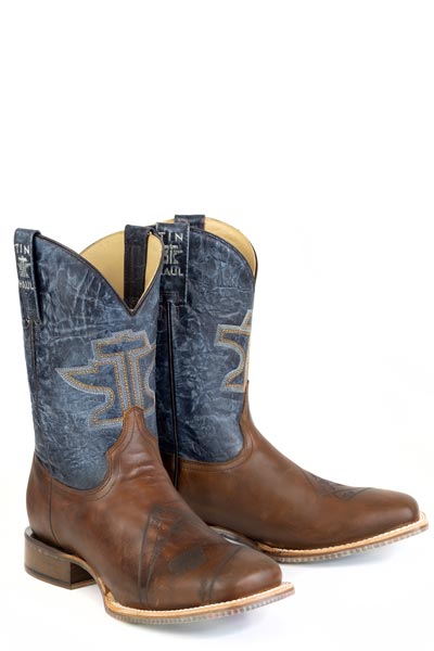 Herren Tin Haul Dealers Choice Stiefel mit Pik-Ass-Sohle, handgefertigt, Braun