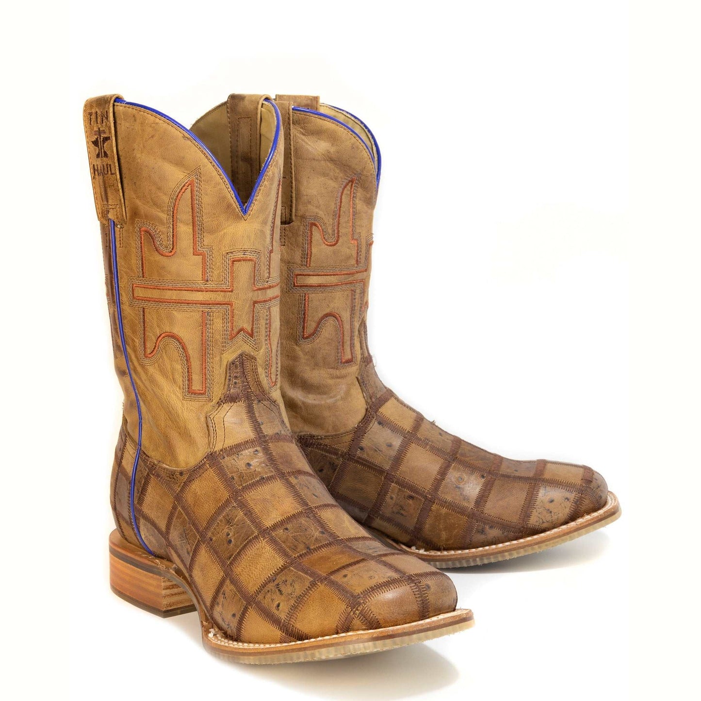 Men's Tin Haul Gridlock Boots With Herding Sole Handmade Brown