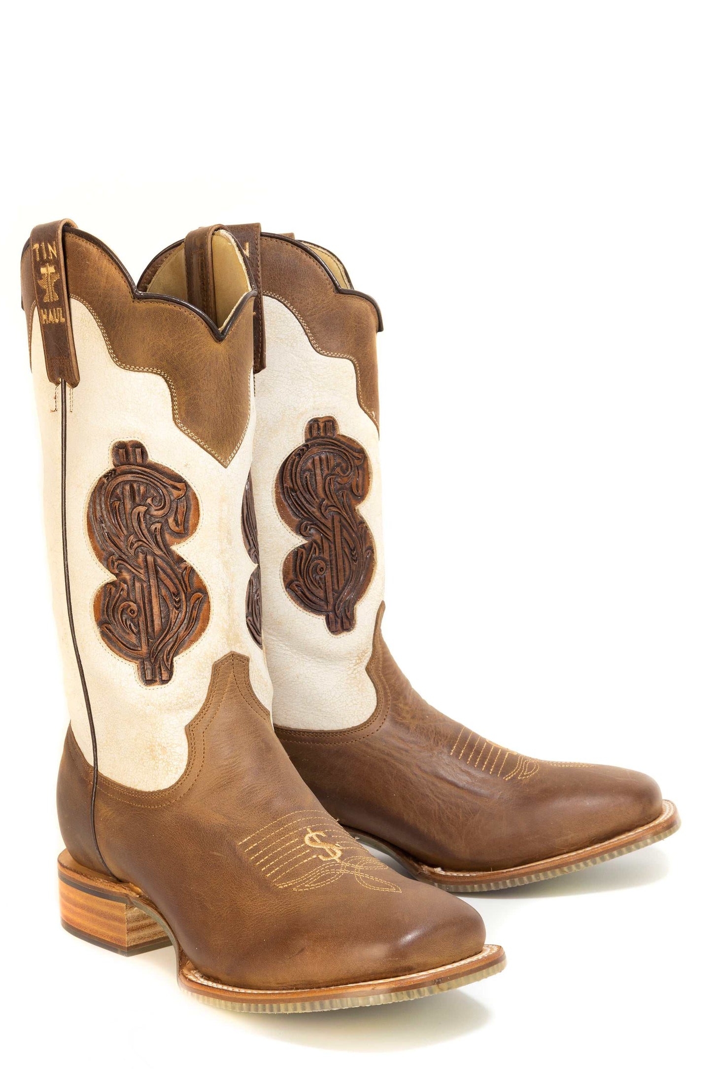 Men's Tin Haul Rich & Rowdy Boots With Buckwild Sole Handmade Tan