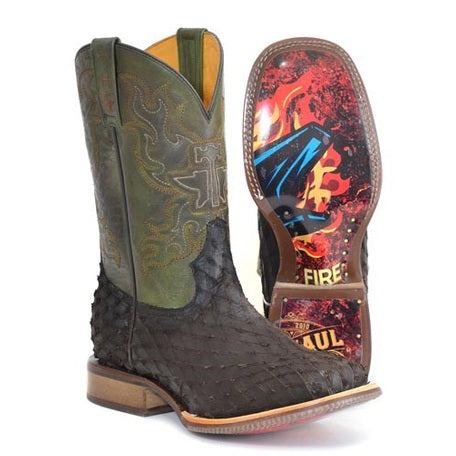 Herren Tin Haul Ruff & Tumble Boots mit Anvil On Fire Sohle, handgefertigt, Braun
