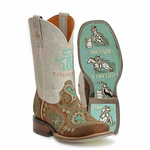 Women's Tin Haul Wildrags Boots Near Home Sole Handcrafted Tan