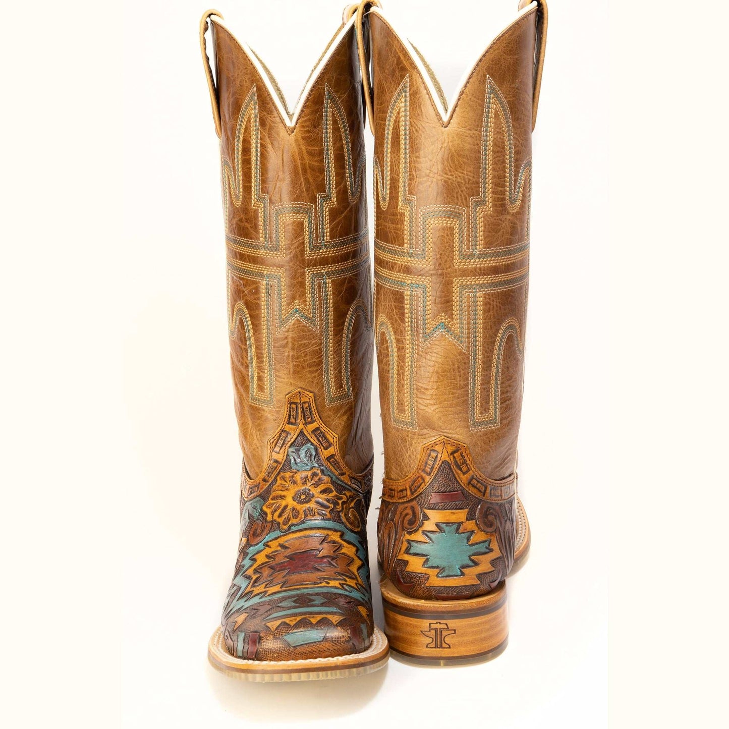 Women's Tin Haul Painted Desert Dream Boots With Desert Mirage Sole Handmade Brown