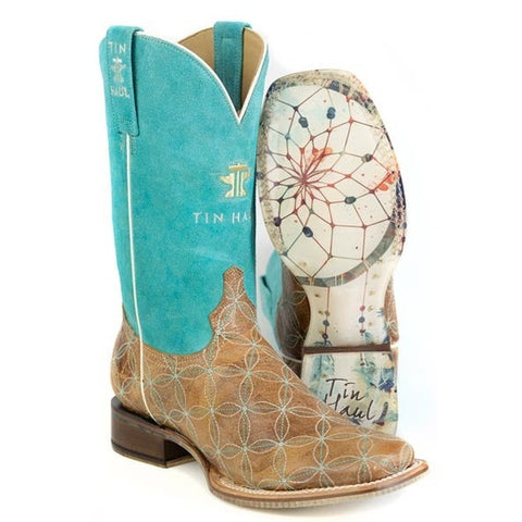 Women's Tin Haul Dream Weaver Boots With Dreamcatcher Sole Handmade
