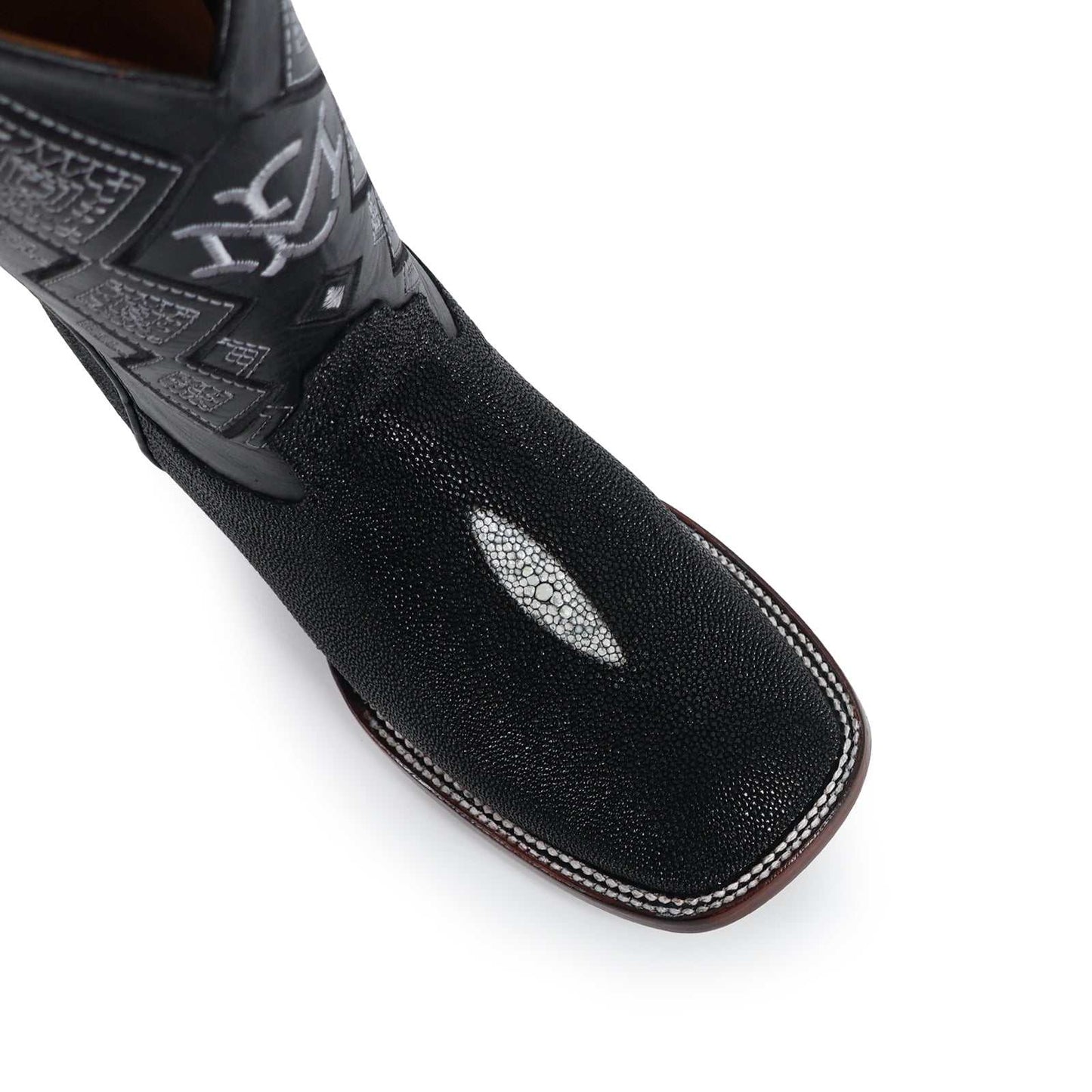 Men's El Malcreado Black Stingray Exotic Boots Handmade