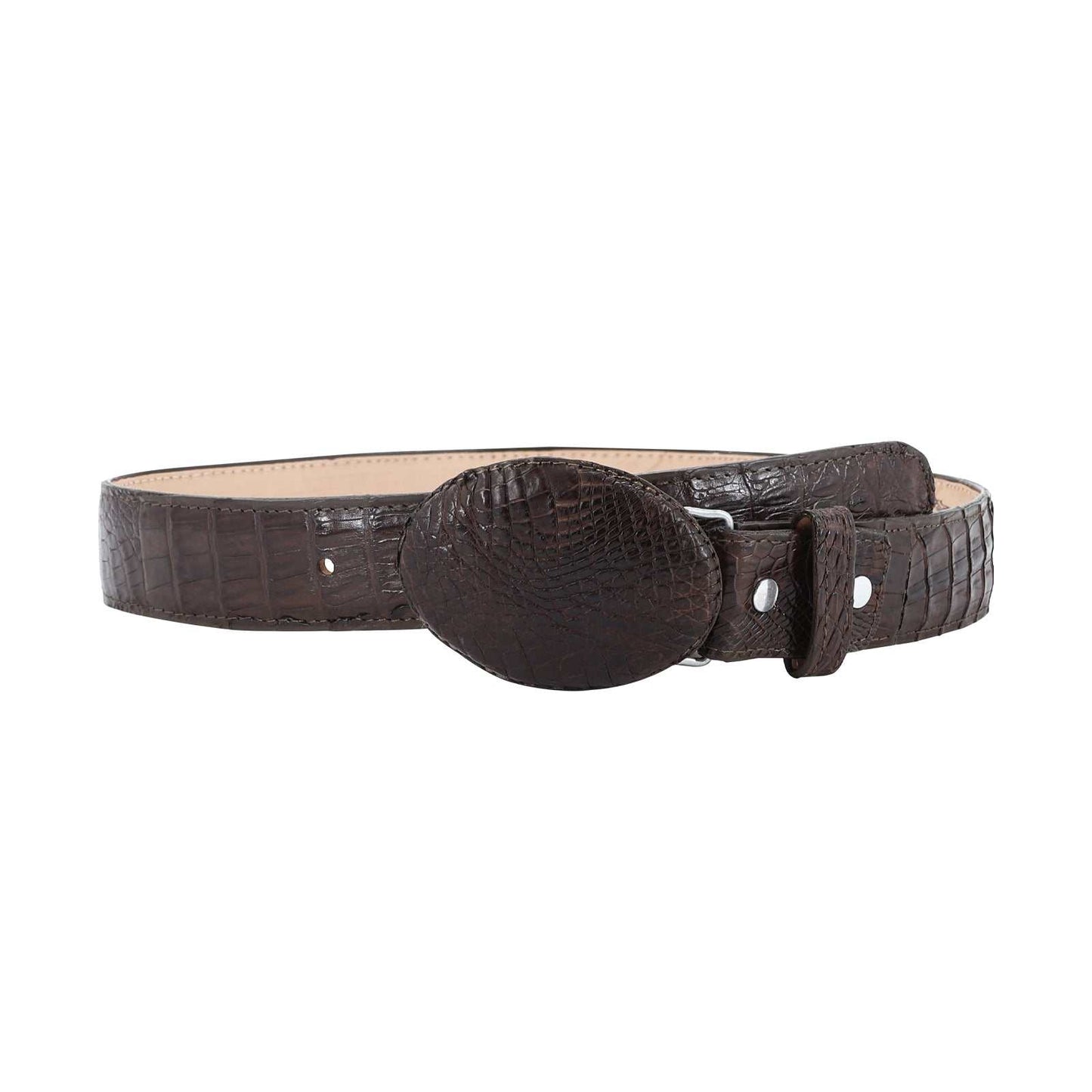 El Malcreado Tobacco Genuine Caiman Belt 1.5" Handmade