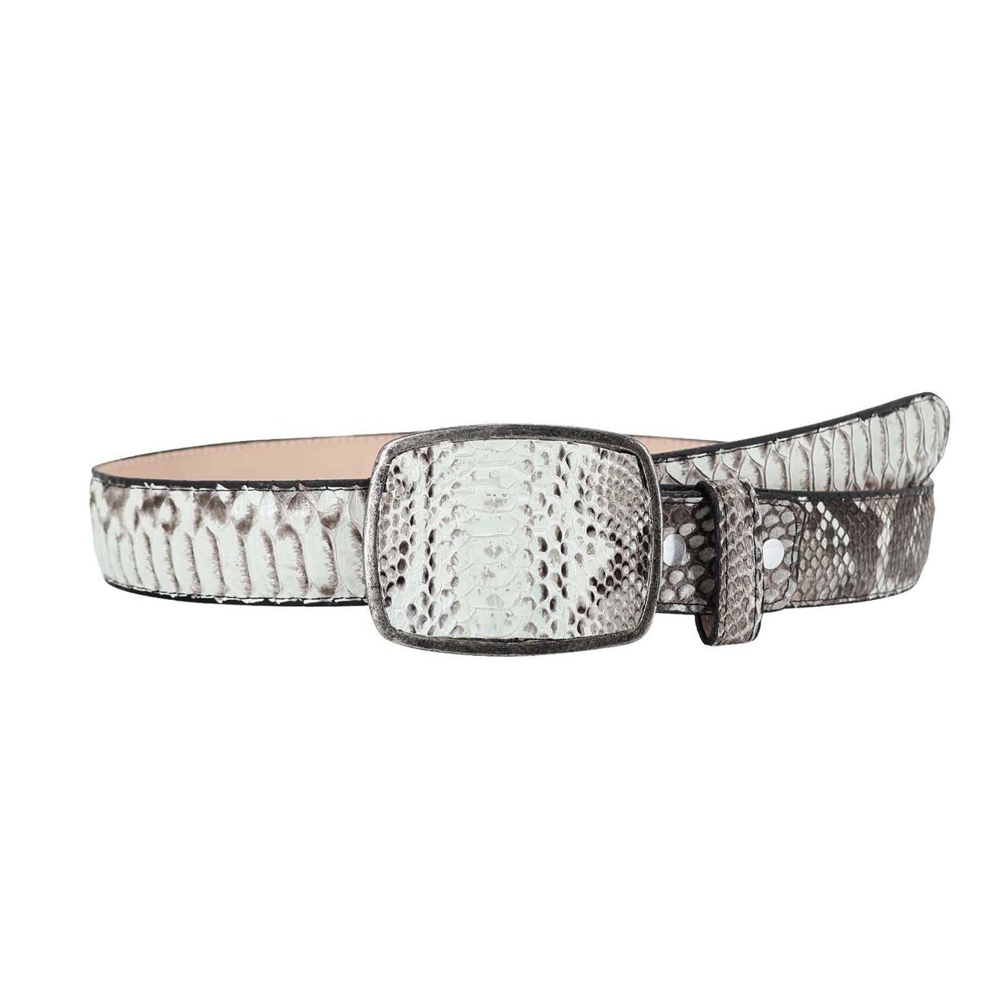 El Malcreado Genuine Python Belt 1.5" Handmade