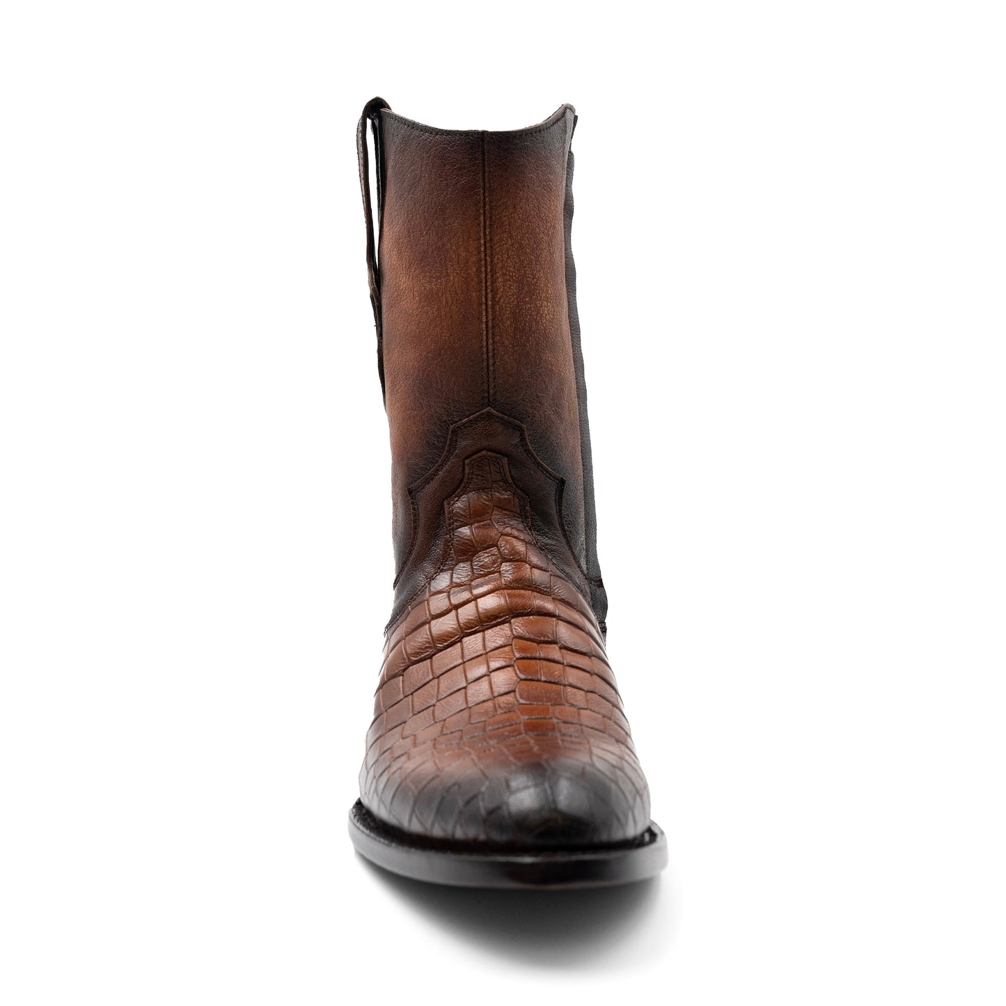Men's Ferrini Winston Alligator PRINT Boots Handcrafted Round Toe Vintage