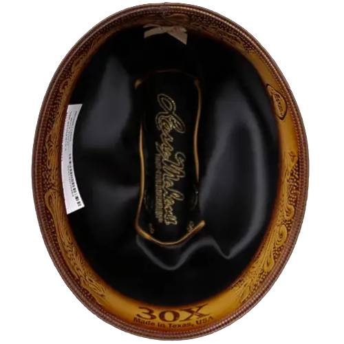 30x Sombrero vaquero de fieltro de piel Opulento de Larry Mahan, platino