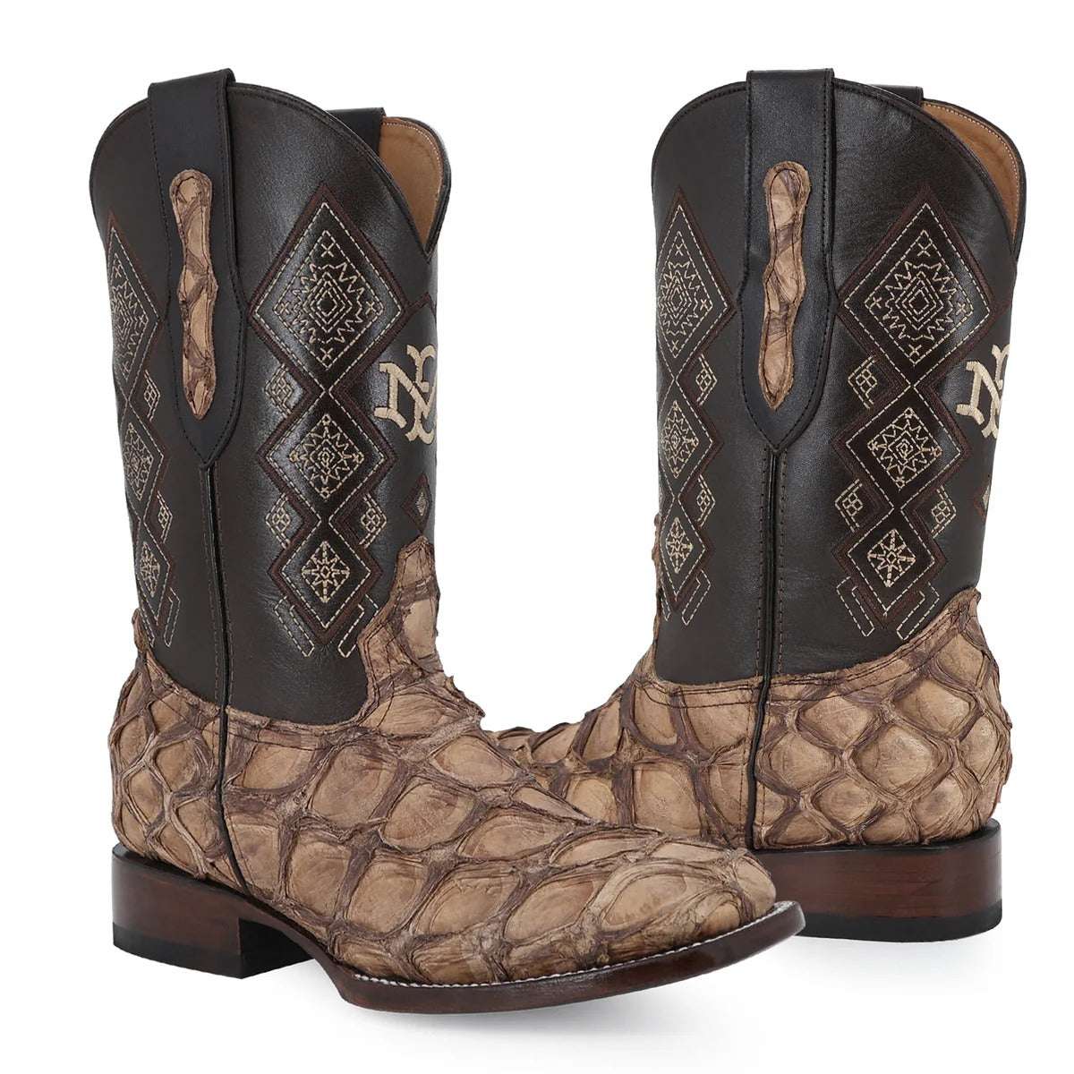 Men's El Malcreado Pirarucu Fish Exotic Boots Handmade