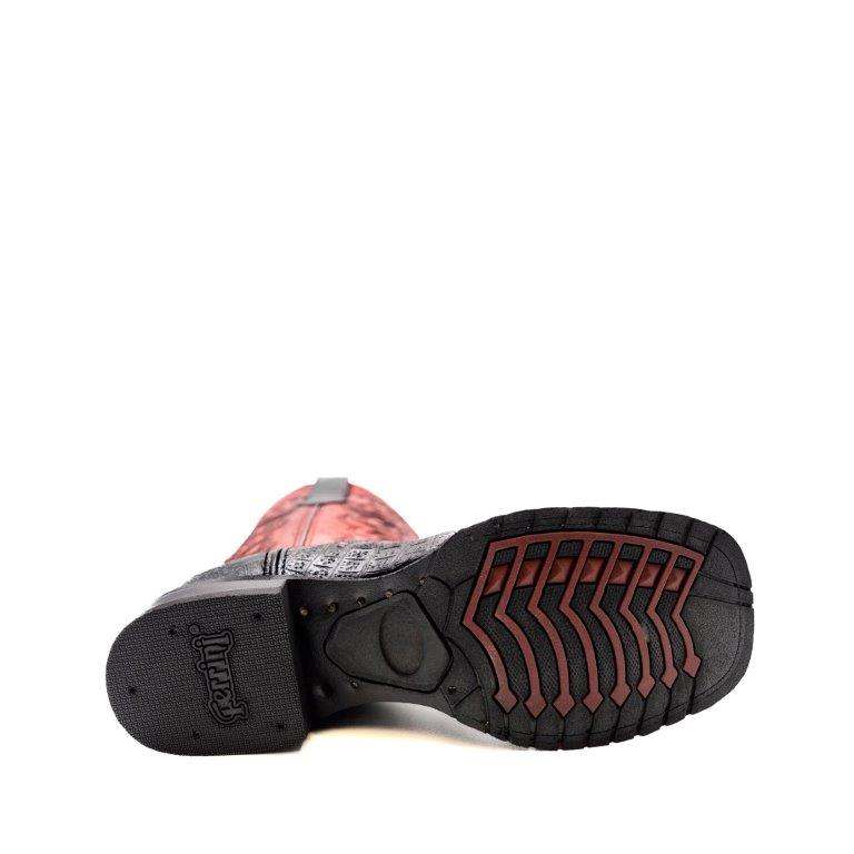 Ferrini Stampede Caiman Krokodil-Print Herrenstiefel Handgefertigt Schwarz