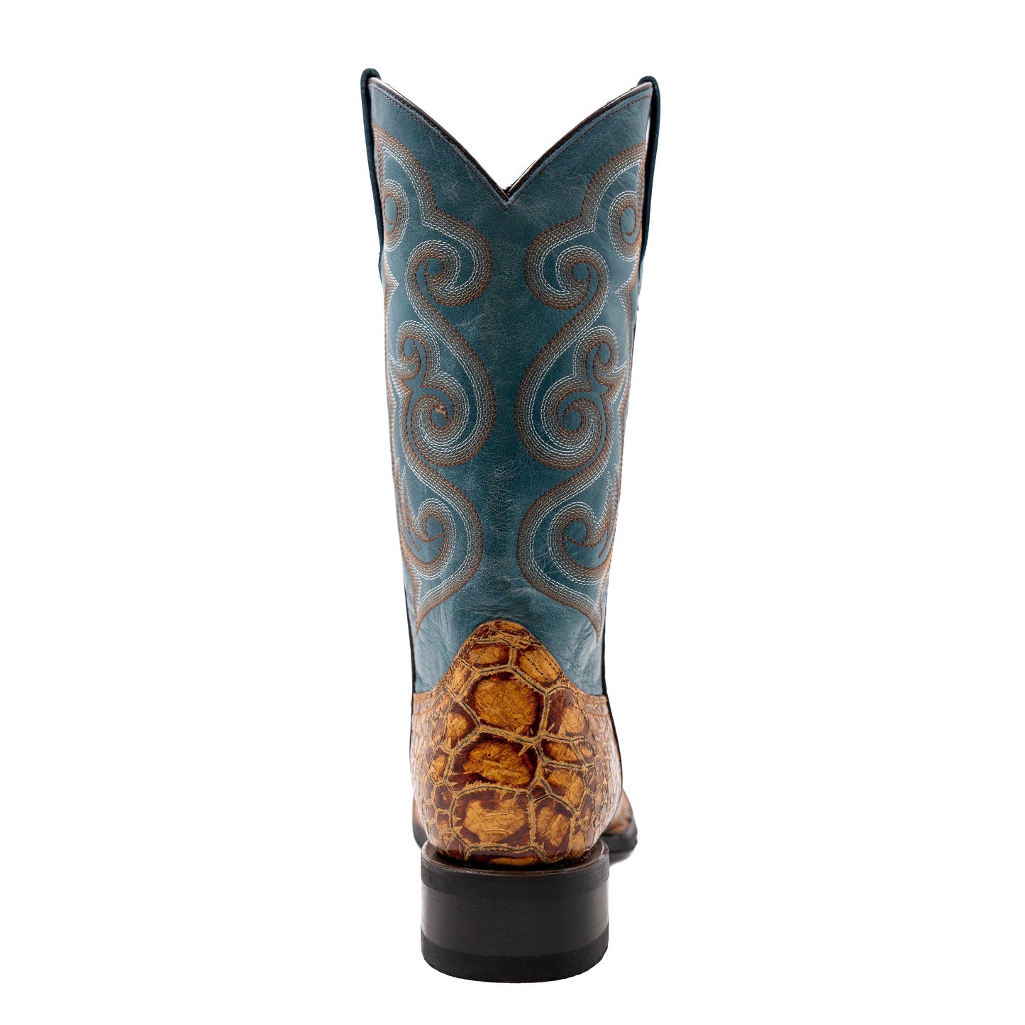 Men's Ferrini Kai Sea Turtle PRINT Boots Handcrafted Cigar