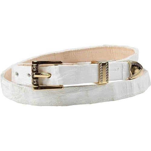 Alligator Crocodile Cowboy Hat Band Gold Plated 3 Peace Buckle Set  Handmade 26”