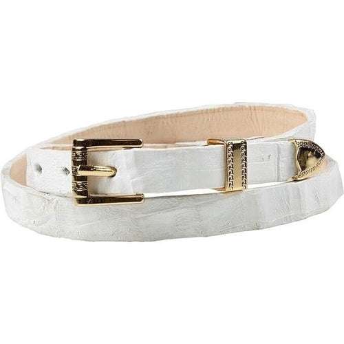 Alligator Crocodile Cowboy Hat Band Gold Plated 3 Peace Buckle Set Handmade 26”