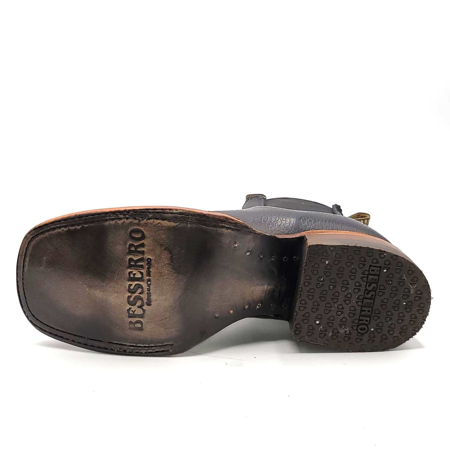 Botines Charros Besserro para Hombre Botines Botines de Cuero Genuino Hechos a Mano