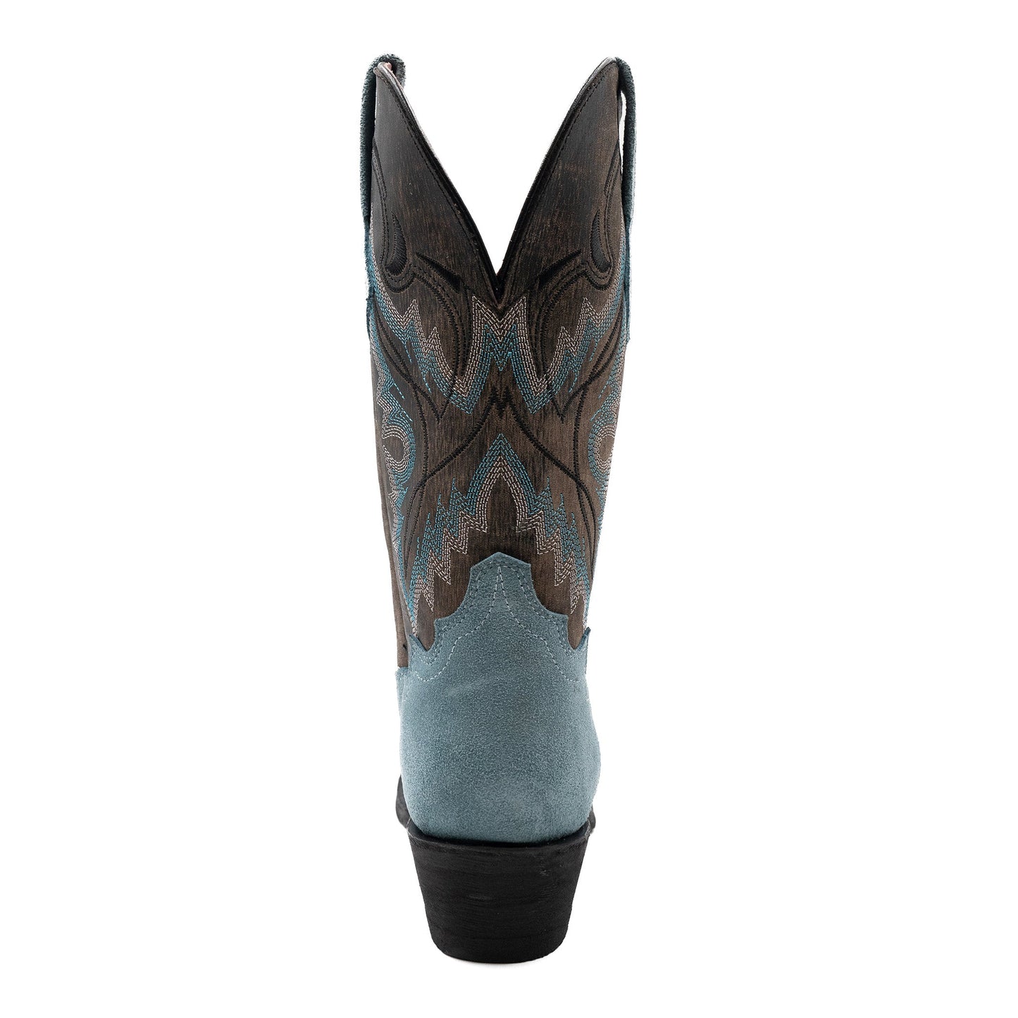 Botas Ferrini Holly de piel para mujer, hechas a mano, con punta recortada, color chocolate