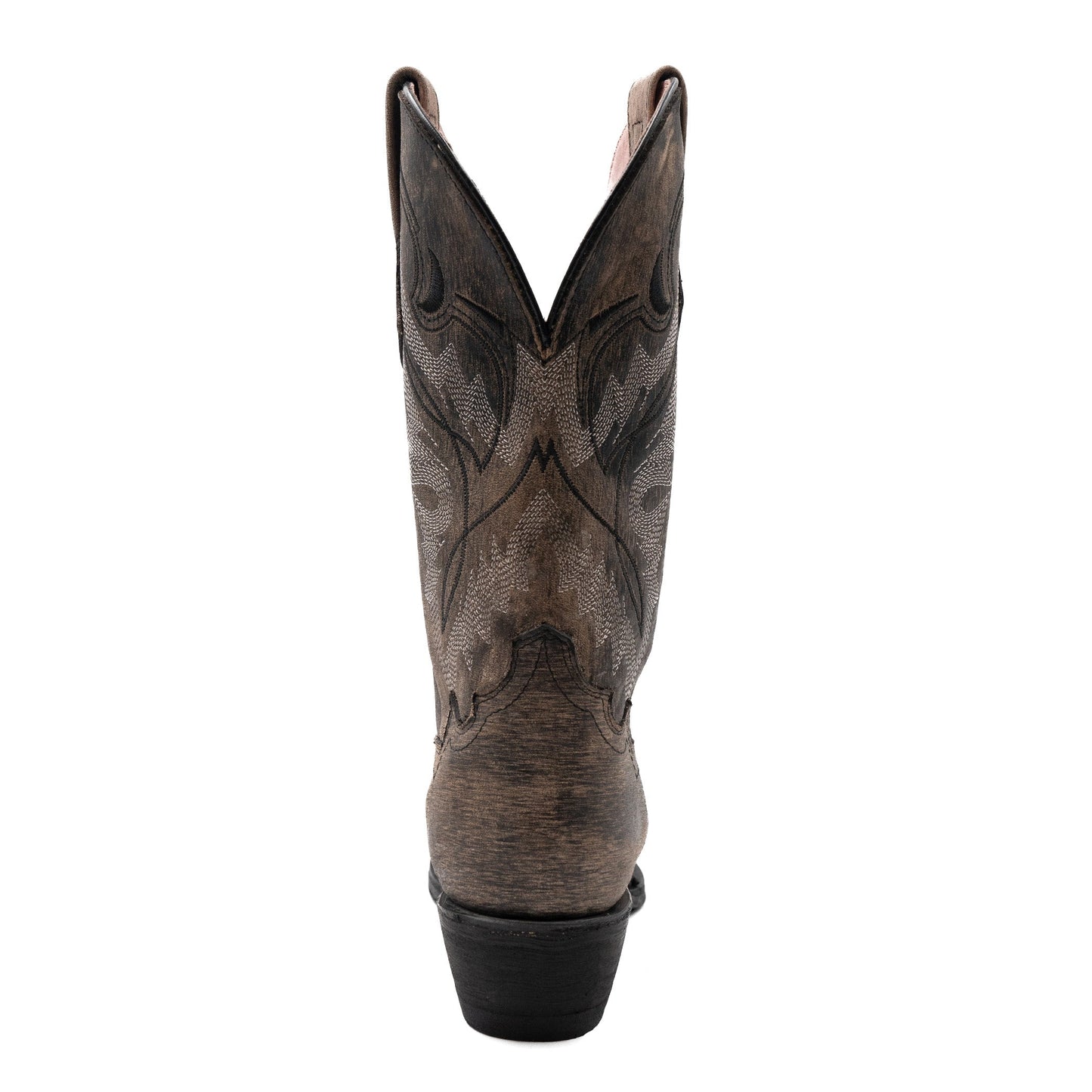 Women's Ferrini Holly Leather Boots Handcrafted Snip Toe Oak