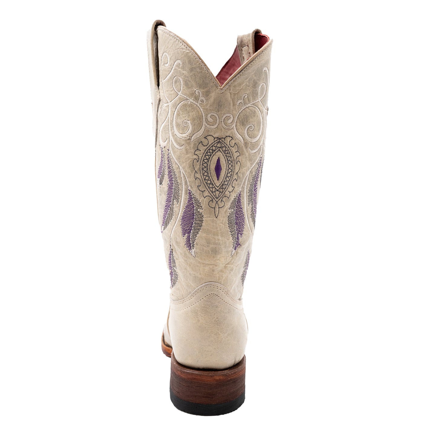 Botas de piel Ferrini Dreamer para mujer, hechas a mano, con punta cuadrada, color arcilla