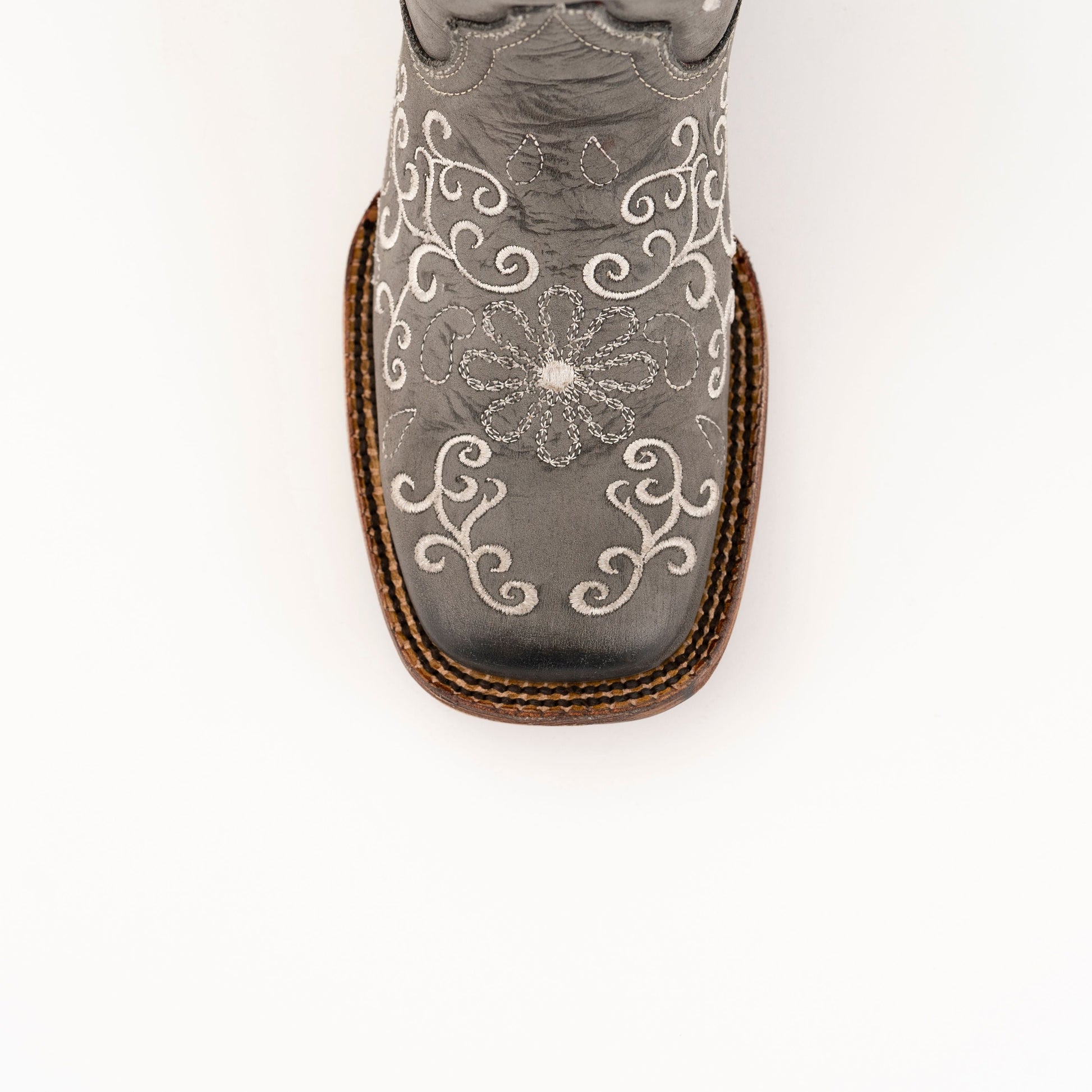 Women's Ferrini Bella Leather Boots Handcrafted Smoke - yeehawcowboy