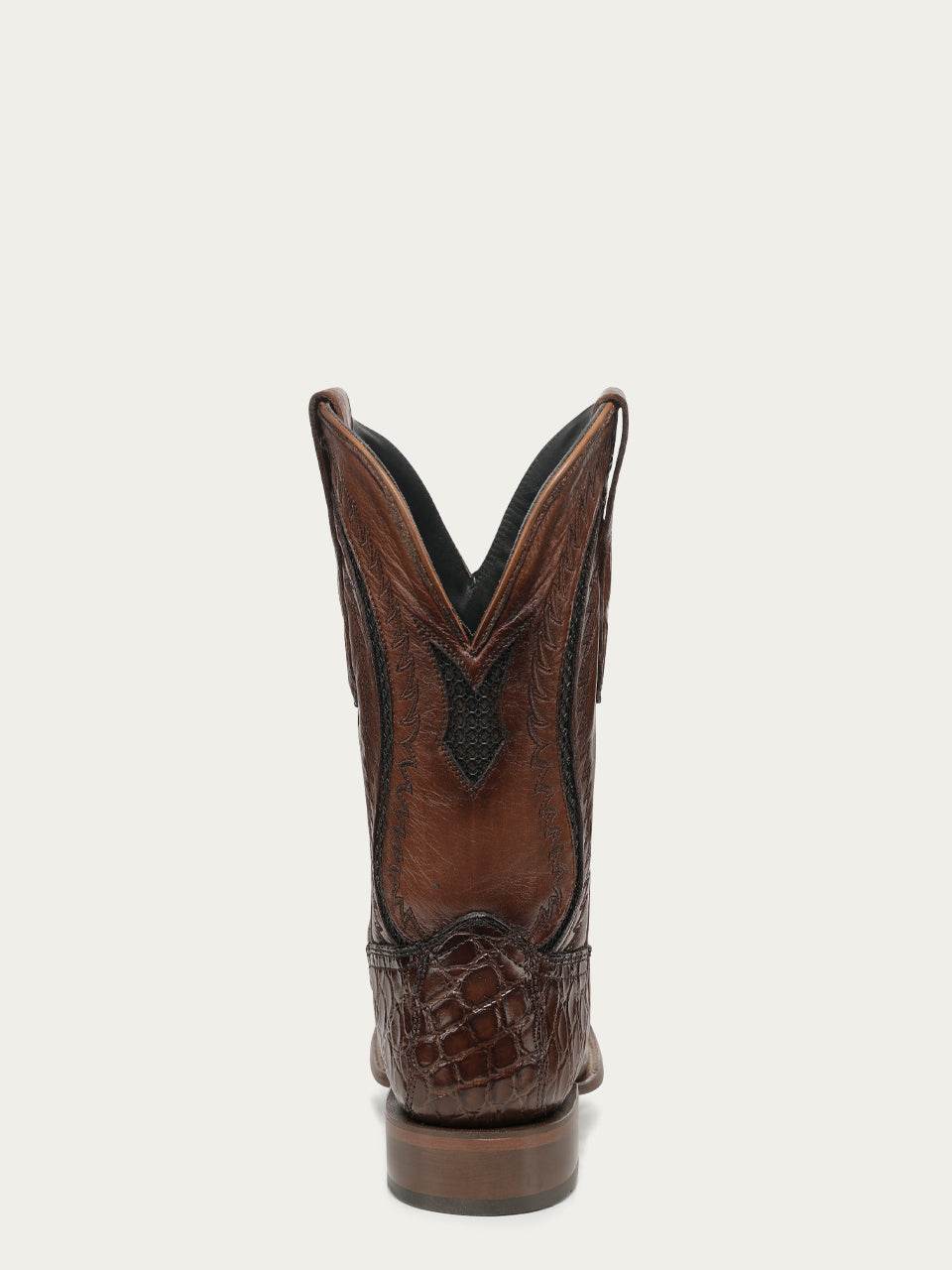 Men's Corral Honey Genuine American Alligator Boots with Embroidery