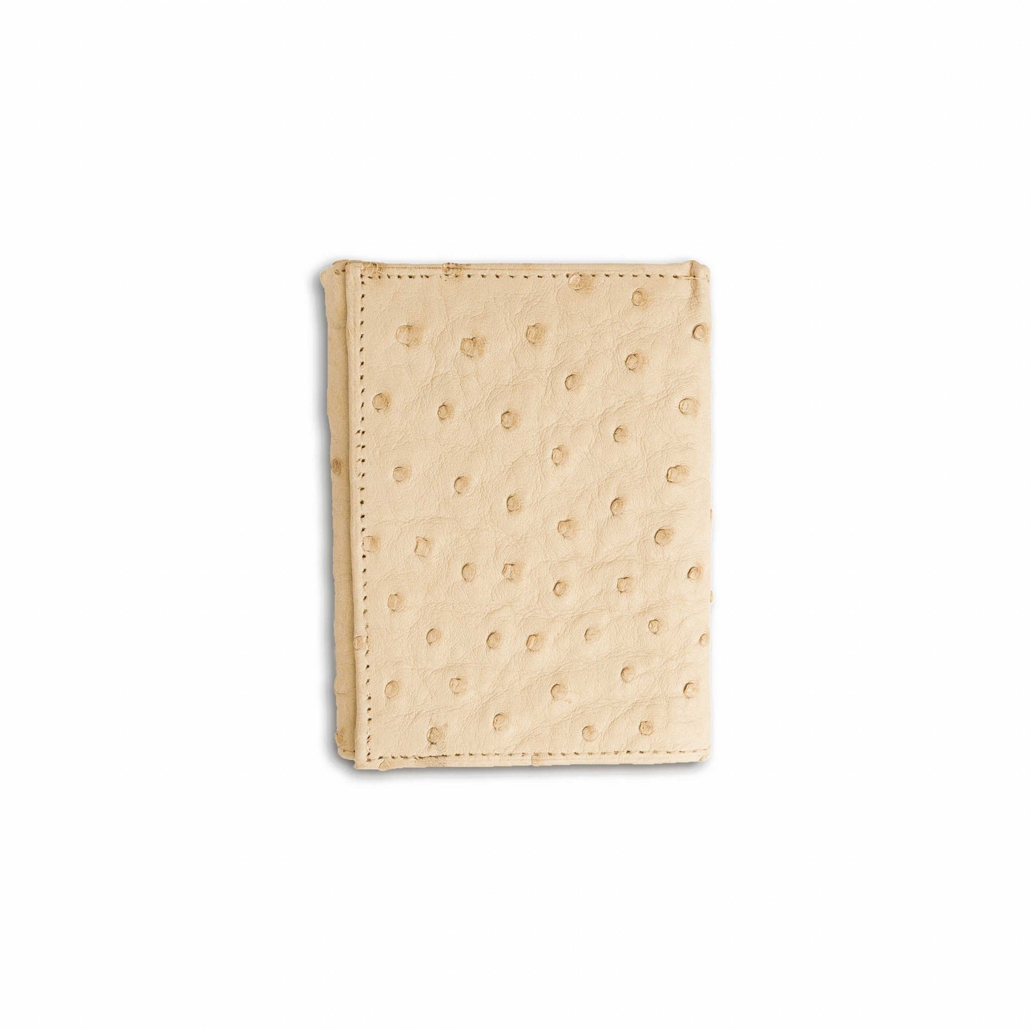 Ferrini Full Quill Ostrich Trifold Winter White - yeehawcowboy