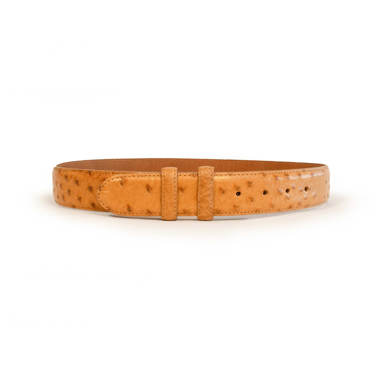 Handmade Ferrini Cowboy Belt full quill ostrich leather antique saddle design