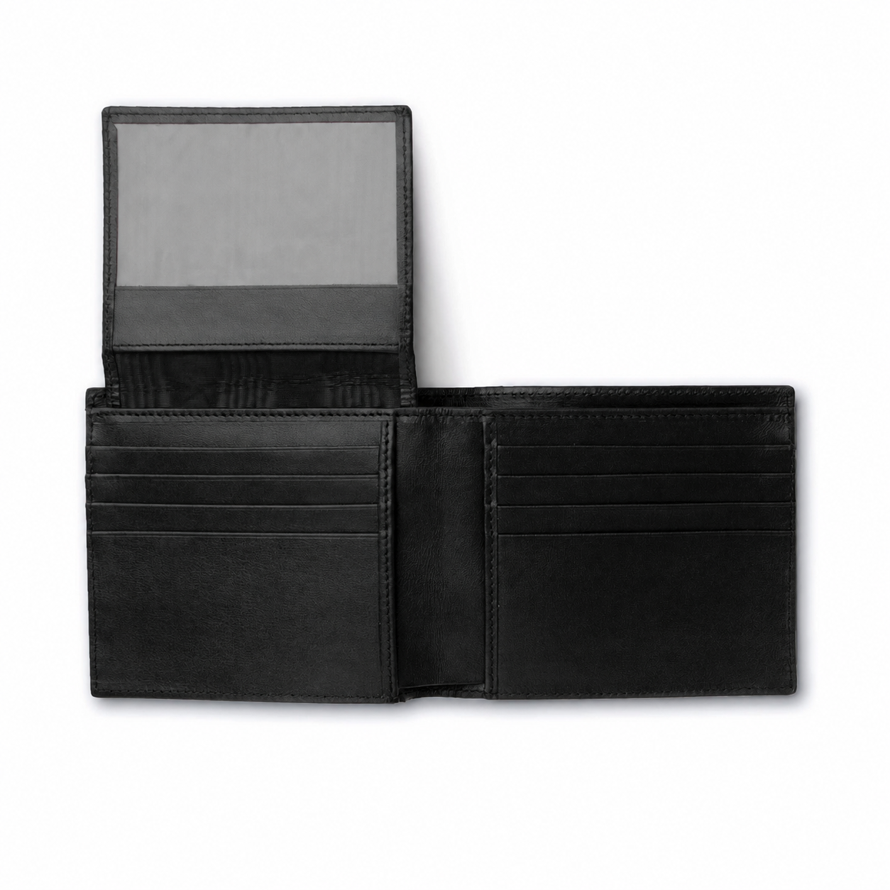 Braune Krokodil Brieftasche Bi-fold Karte Slots ID Slot Bill Fach Handmade Echt