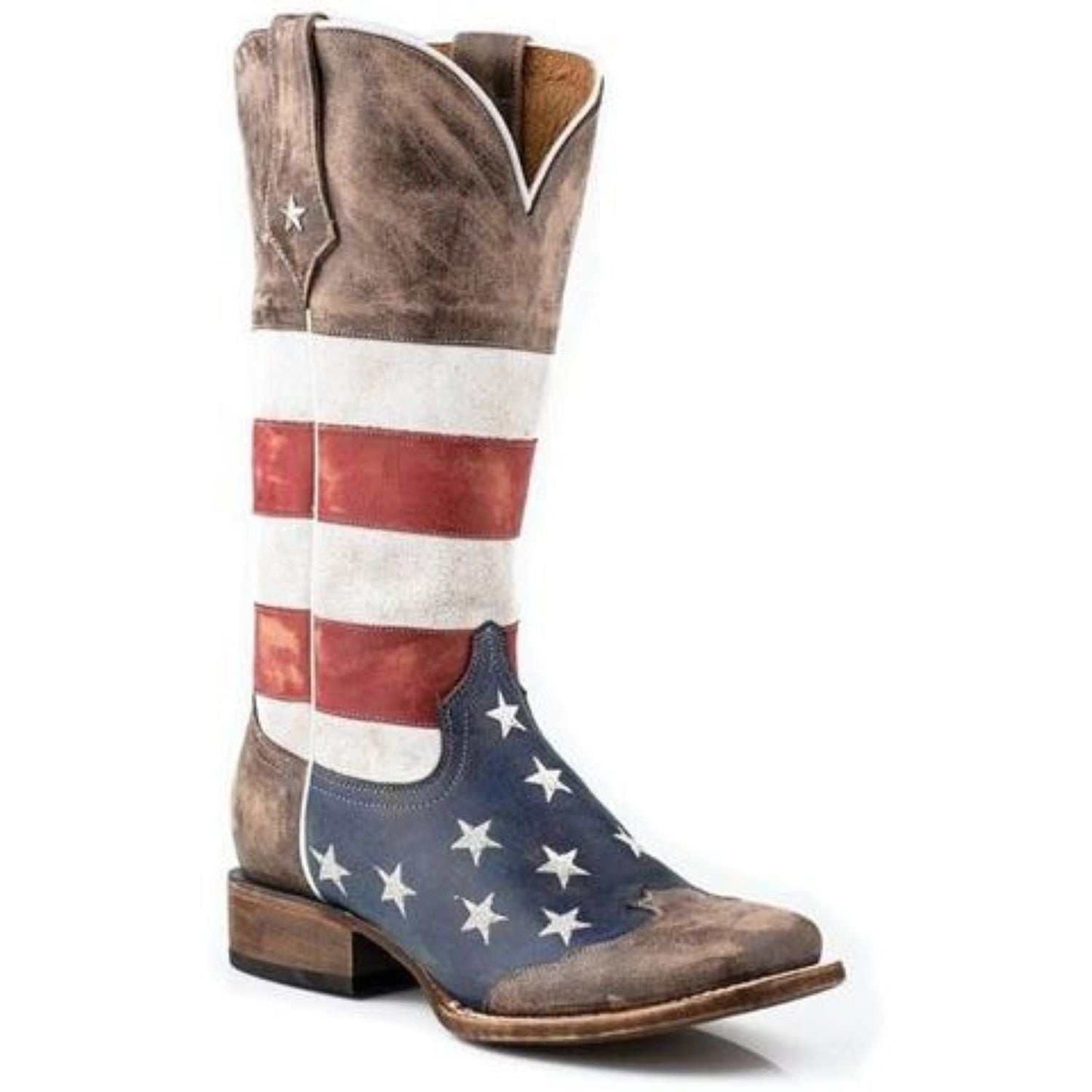Women’s Roper American West Boots Handcrafted Brown - yeehawcowboy