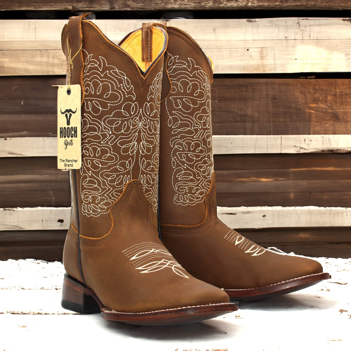 Women's Hooch Leather Western Boots Handmade