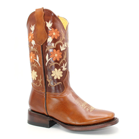 Botas vaqueras de piel Hooch para mujer hechas a mano