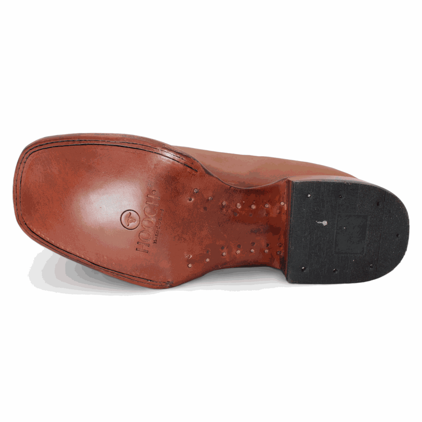 Herren Hooch Botines Charro Botin Stiefel Handgefertigt Echtleder Tan