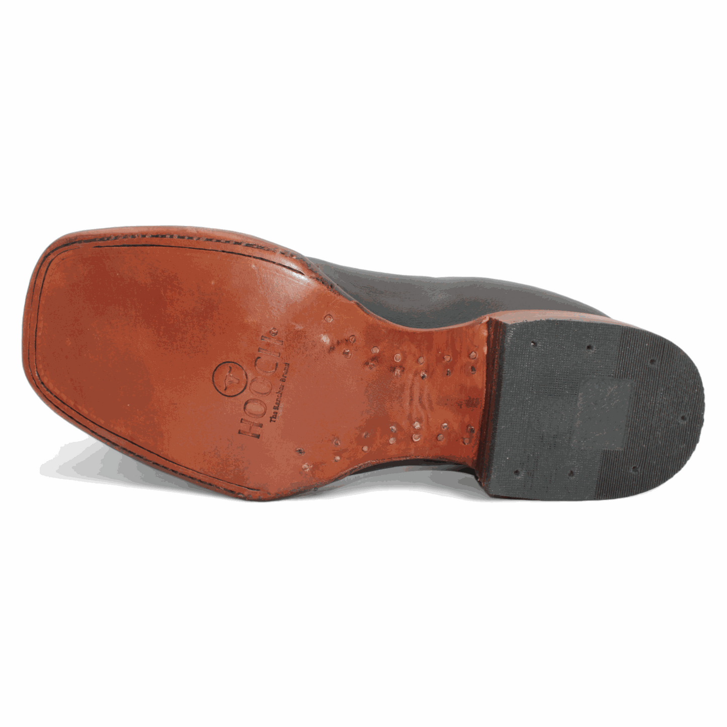 Herren Hooch Botines Charro Botin Stiefel Handgefertigt Echtleder Schwarz