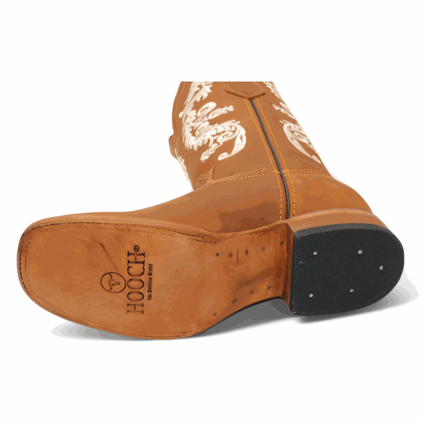Botas vaqueras de piel Hooch para mujer hechas a mano