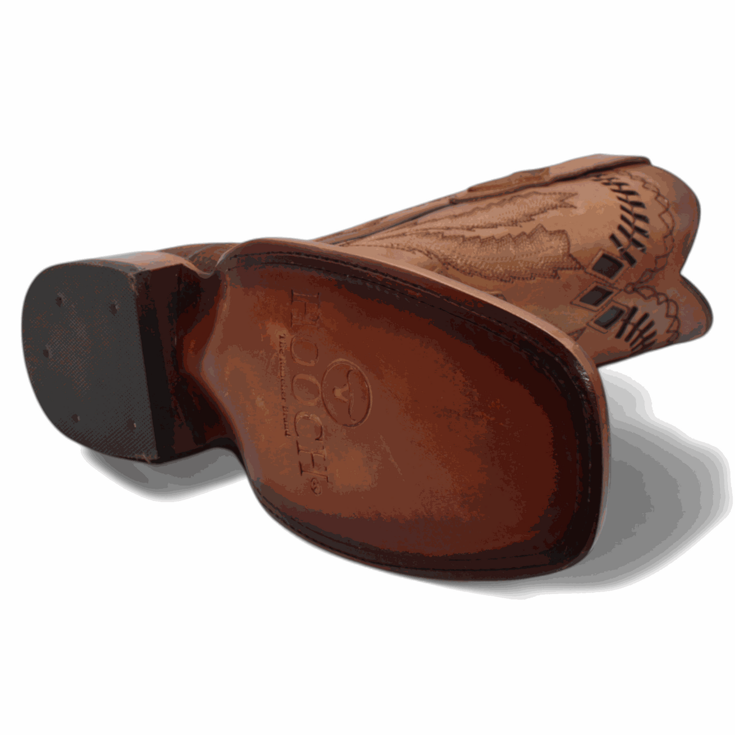 Botas vaqueras Hooch Python con estampado para hombre color miel hechas a mano