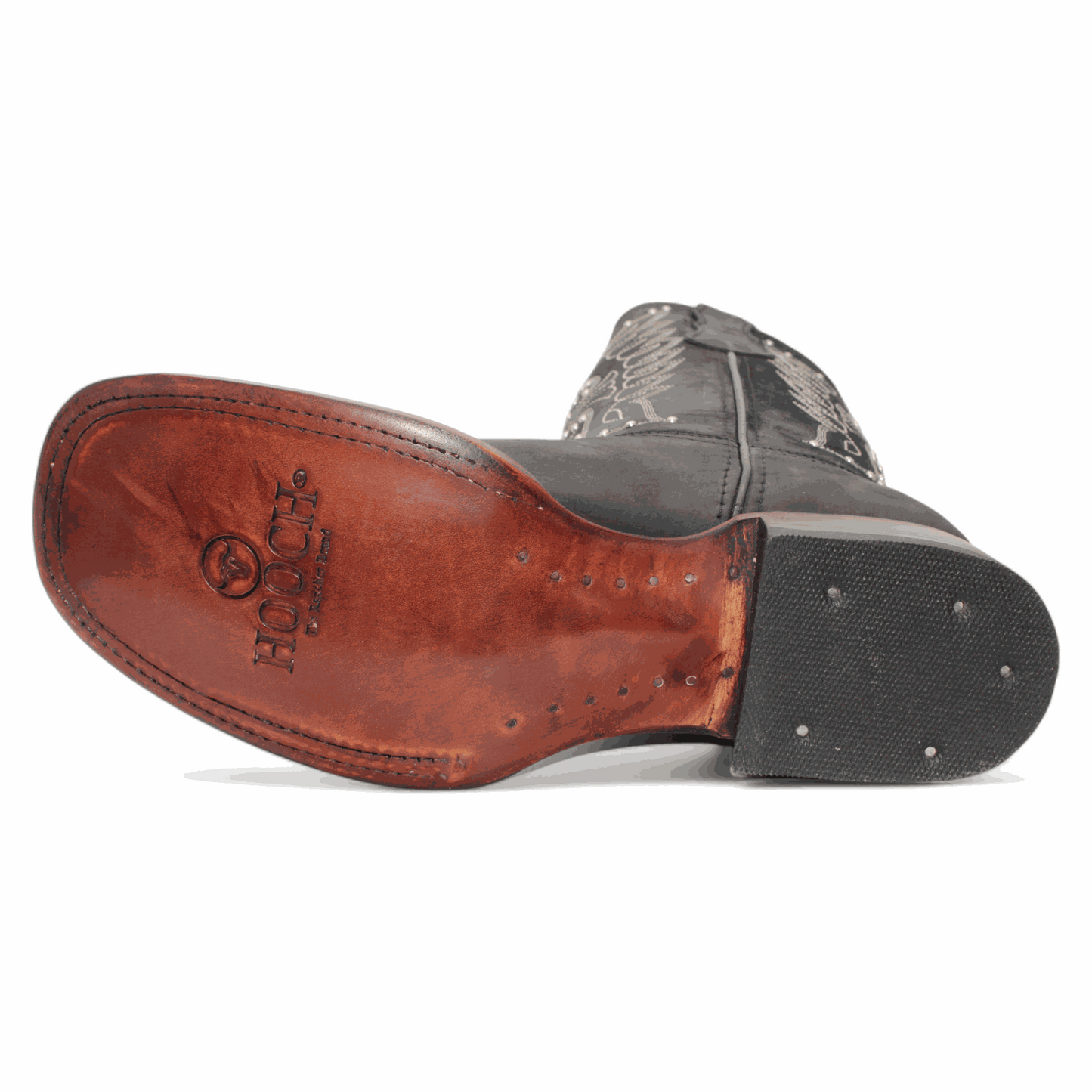 Botas vaqueras de piel Hooch para mujer hechas a mano