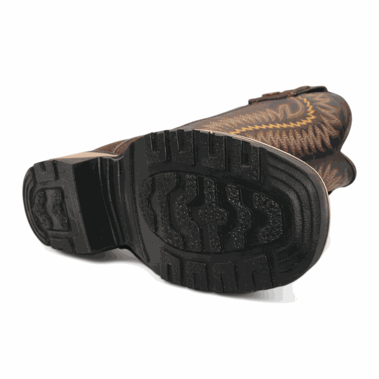 Botas vaqueras Hooch Python con estampado para hombre, color marrón, hechas a mano