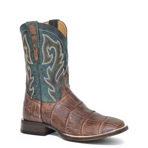 Botas Stetson Alligator Tru-x System para hombre, hechas a mano, color marrón