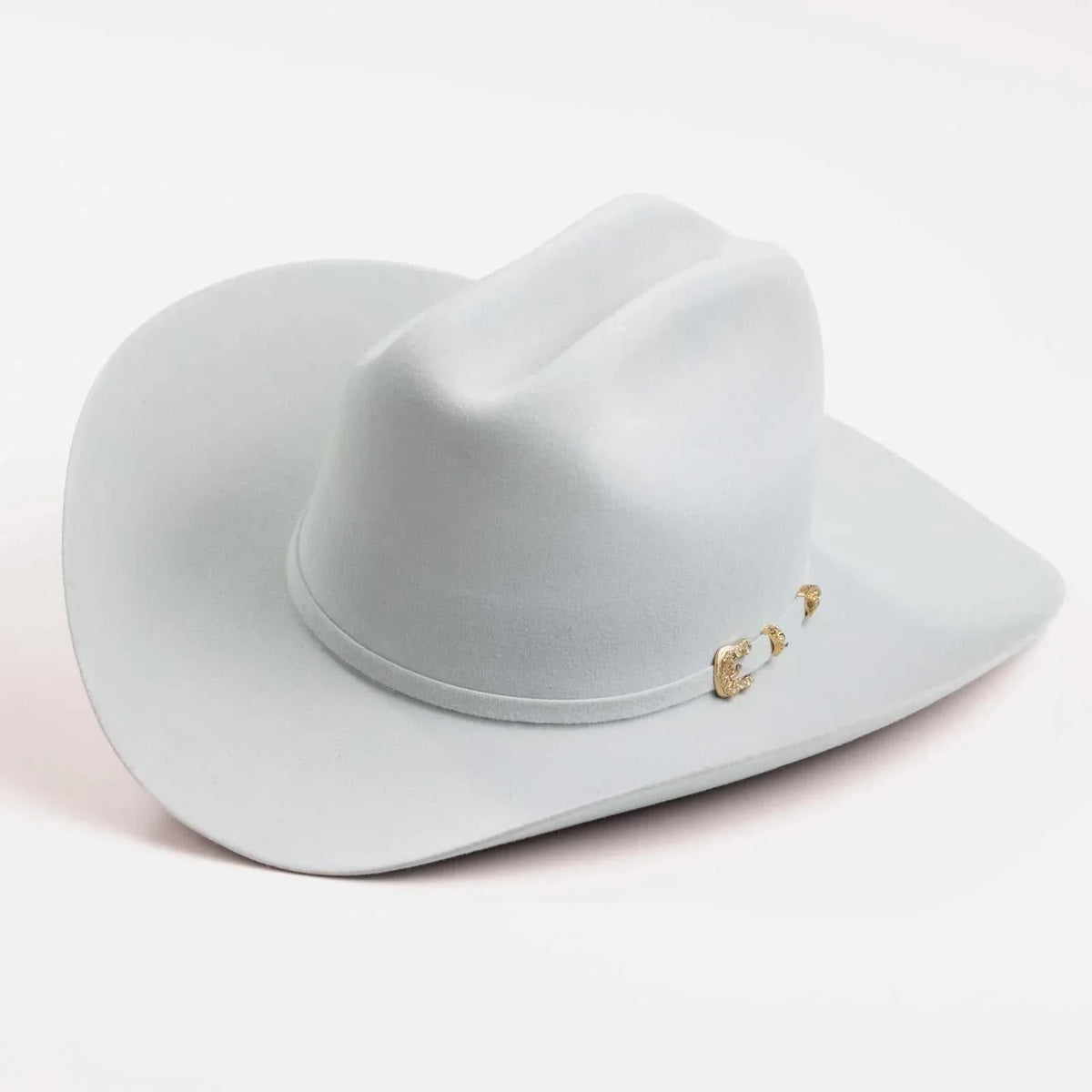 30x Larry Mahan Opulento Fur Felt Cowboy Hat Platinum with 30X beaver felt and cattleman crease style